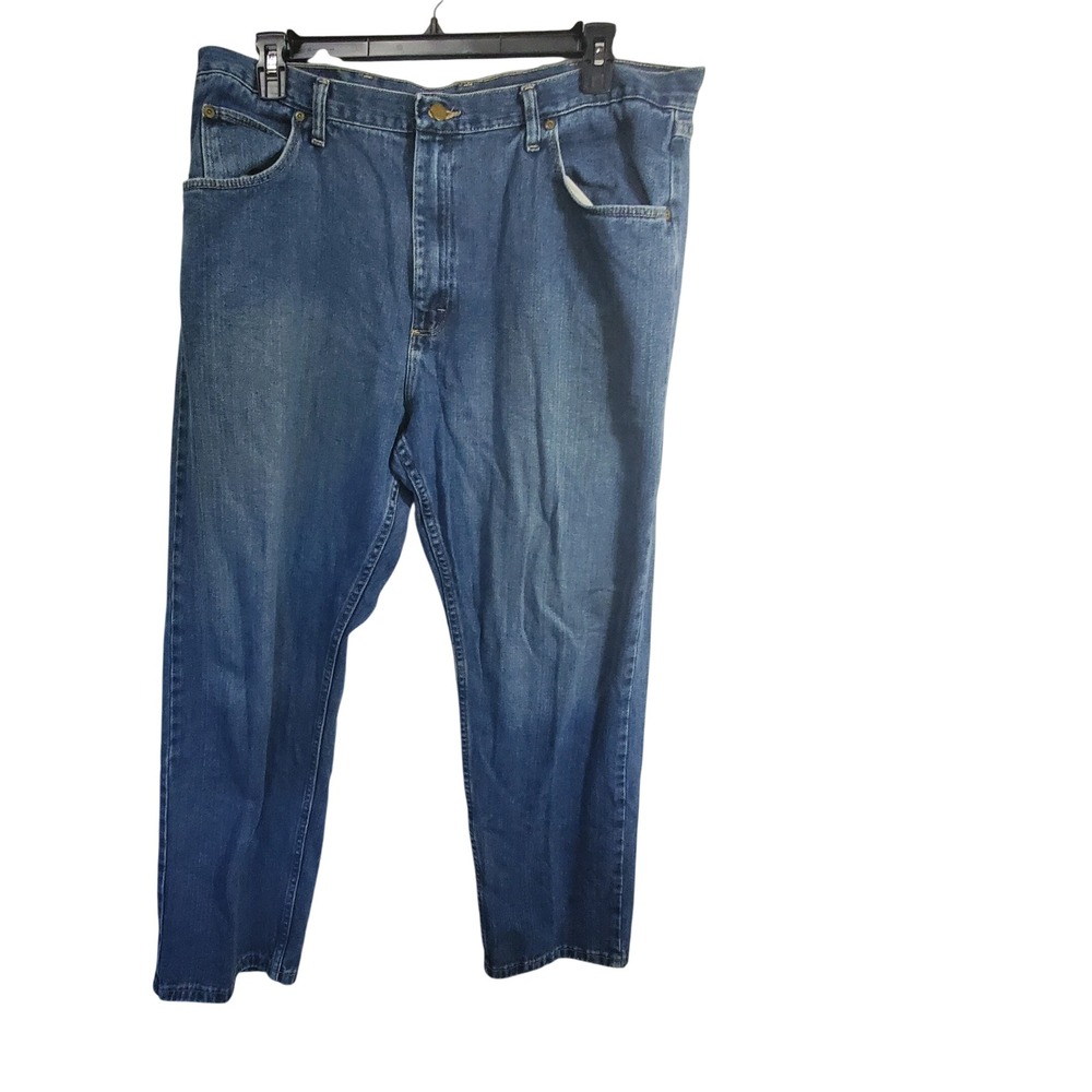Wrangler Five Star Premium Denim Mens 40x32 Blue Straight Leg Jeans 97601BZ